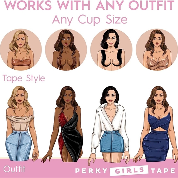 💖 Breast Lift Tape from A to DD Cup & Plus Sizes - Picture 7 of 7